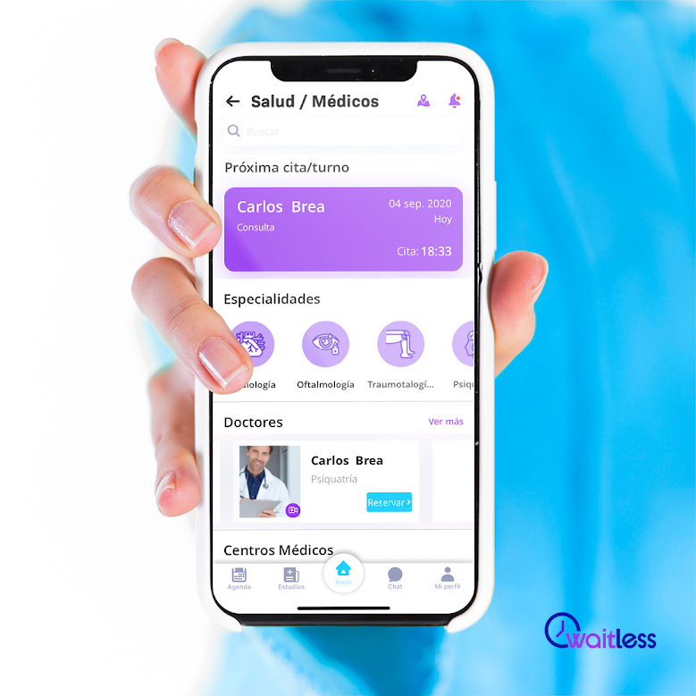 Waitless  aplicación móvil en linea