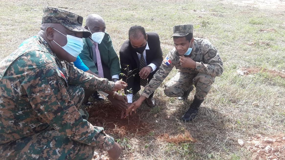 Realizan jornada de  reforestación en la Avenida Ecológica